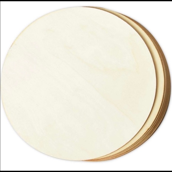 Wall Decor 12" Thin Birch Wood Round Handmade Gnome Spring Wall Art Door Hanging - Picture 3 of 5